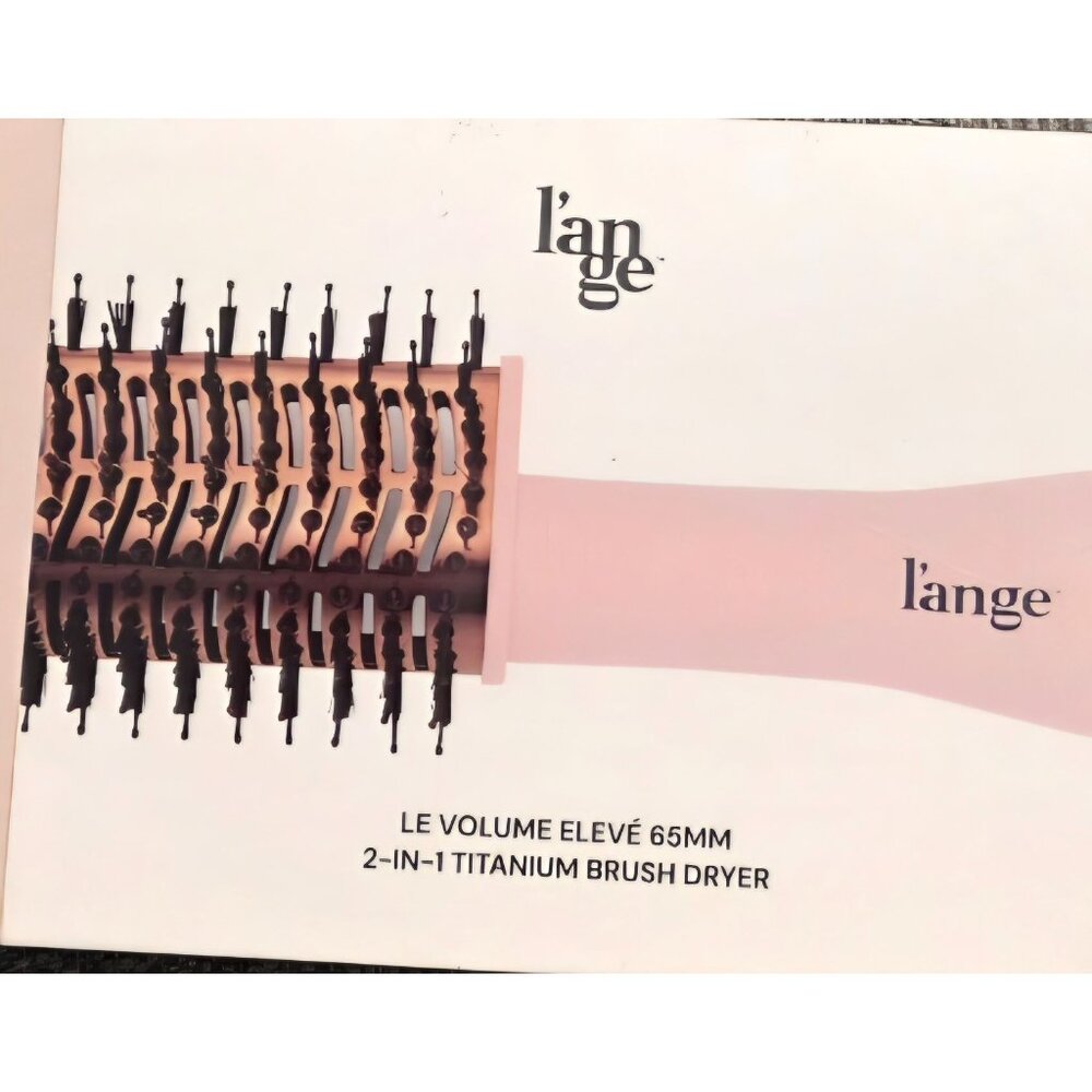 L’ange Le Volume Elevé 65mm 2-in-1 Titanium Brush Dryer Blush New Sealed